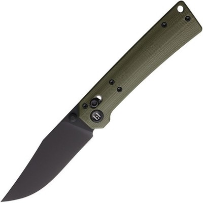 HIGHTRON Pathwright Axis Lock Folding Knife 14C28N Green G10