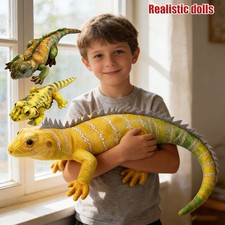 50cm Large Simulated Lizard Plush Toy, Cuddly Plushie Doll Kids Birthday Gifts