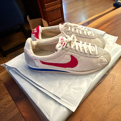 Vintage (forest gump) Nike Cortez White/Red/Blue.Nylon Lace-Up 288898-161