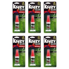 Krazy Glue KG92548R Instant 0.18-Ounce All 6 Pack, Clear,Purple