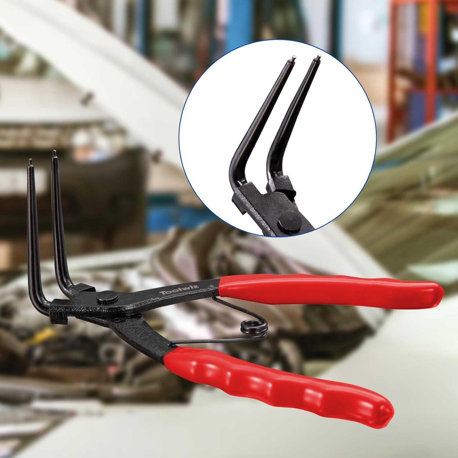 Snap Ring Pliers Heavy Duty, Internal Retaining Ring C Clip Circlip Pliers 90 De