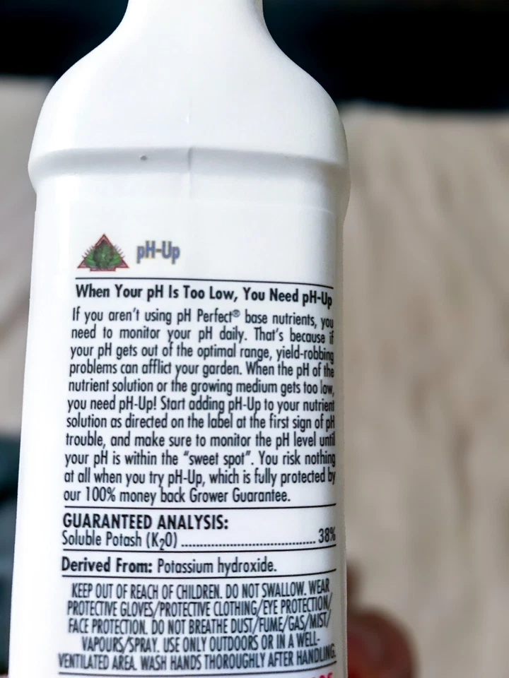 Advanced Nutrients - Ph Up - 500 Ml - raises ph level concentrated liquid 0-0-38 - Image 4 of 4