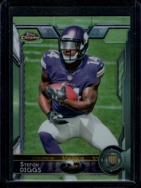 Topps 2015 Chrome Rookie Stefon Diggs #148 Minnesota Vikings RC Patriots
