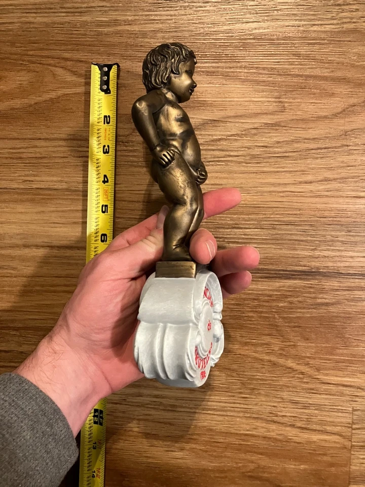 Blanche de Bruxelles Beer Tap Handle Knob Bar Top Keg Brewing 1876 Peeing Boy - Image 4 of 4