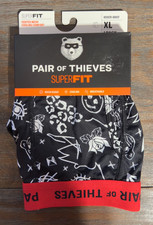 Men's Pair of Thieves SuperFit Vented Mesh Boxer Brief Underwear Black Size XL