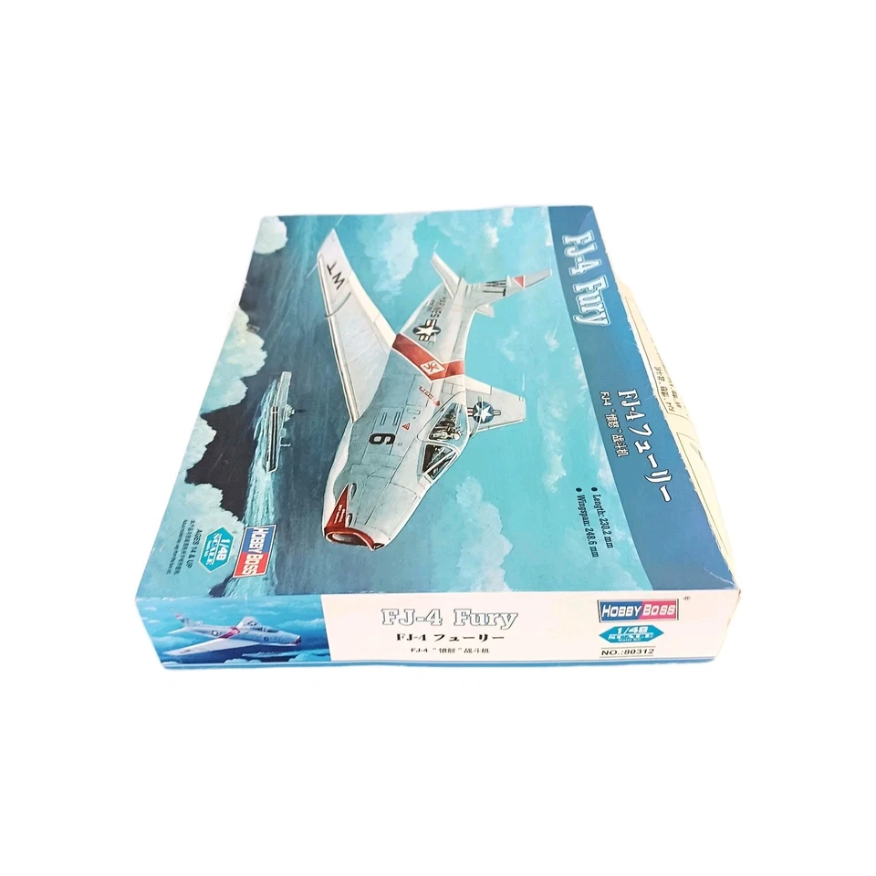 1/48 HOBBY BOSS FJ-4 FURY #80312 NEW PLASTIC AIRPLANE MODEL KIT - Un Built - Image 4 of 4