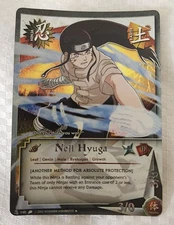 Naruto CCG 2006 Neji Hyuga #140 Platinum Promo foil NM
