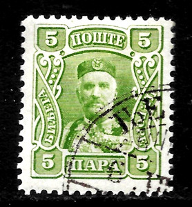HICK GIRL-OLD  USED  MONTENEGRO  SC#77    PRINCE  NICHOLAS  I        A2782