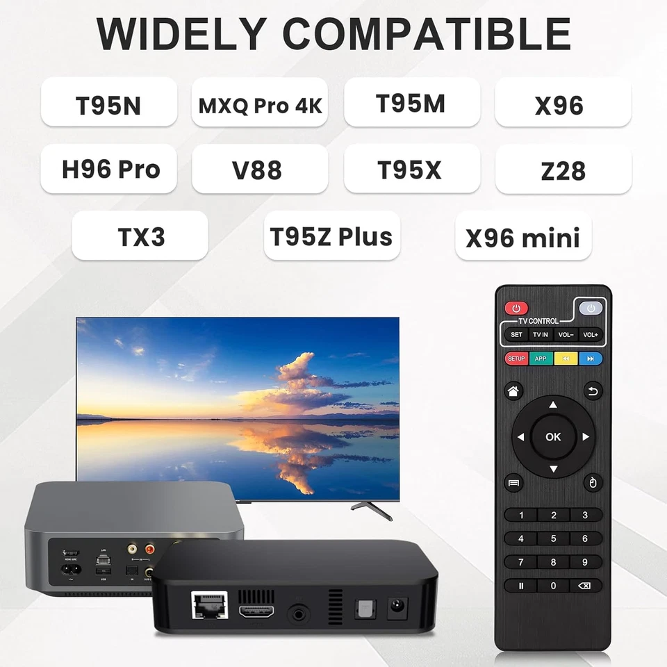 Telecomando Universale per TV Box, Sostituzione per Telecomando Originale Con Ta - Immagine 4 di 4