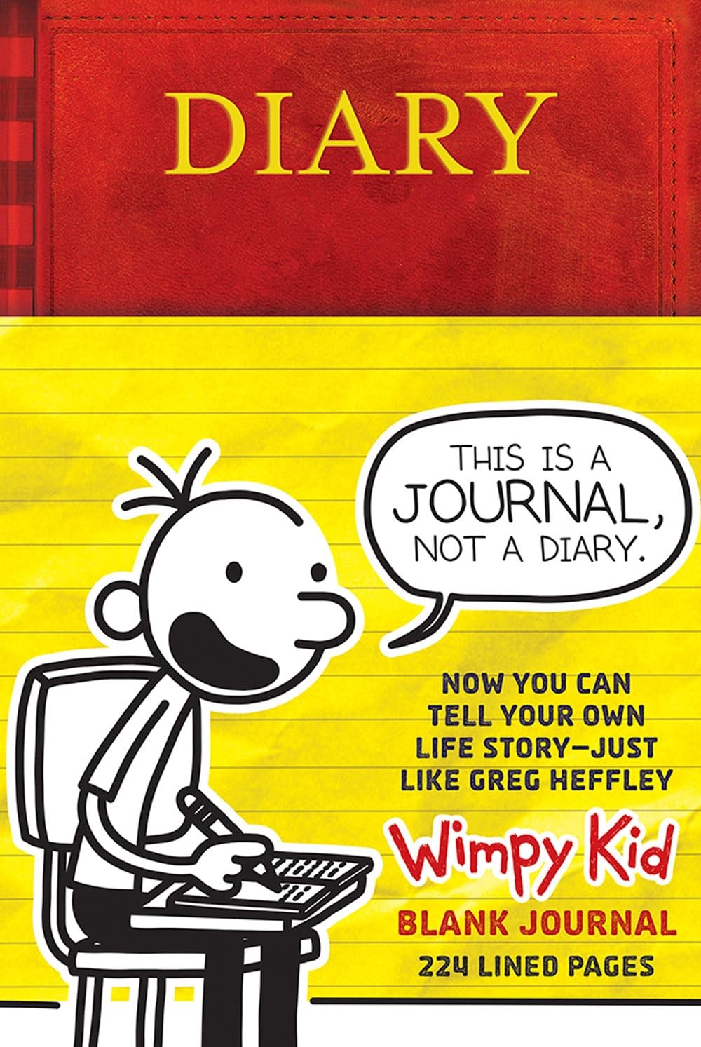 The Diary of a Wimpy Kid Blank Journal: 224 Lined Pages and Jeff Kinney Spot Ar