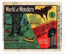 Anglo Wax Wrapper World of Wonders #1 General Sherman Redwood Tree Neck Rings