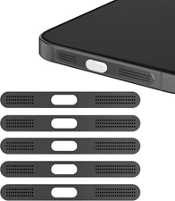 for iPhone 15/16 Pro Max Accessories, 5 Pcs Cell Phone Speaker Anti-Dust Plugs, 