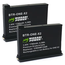 Wasabi Power Battery (2-Pack) for Insta360 ONE X2 (Not Waterproof)