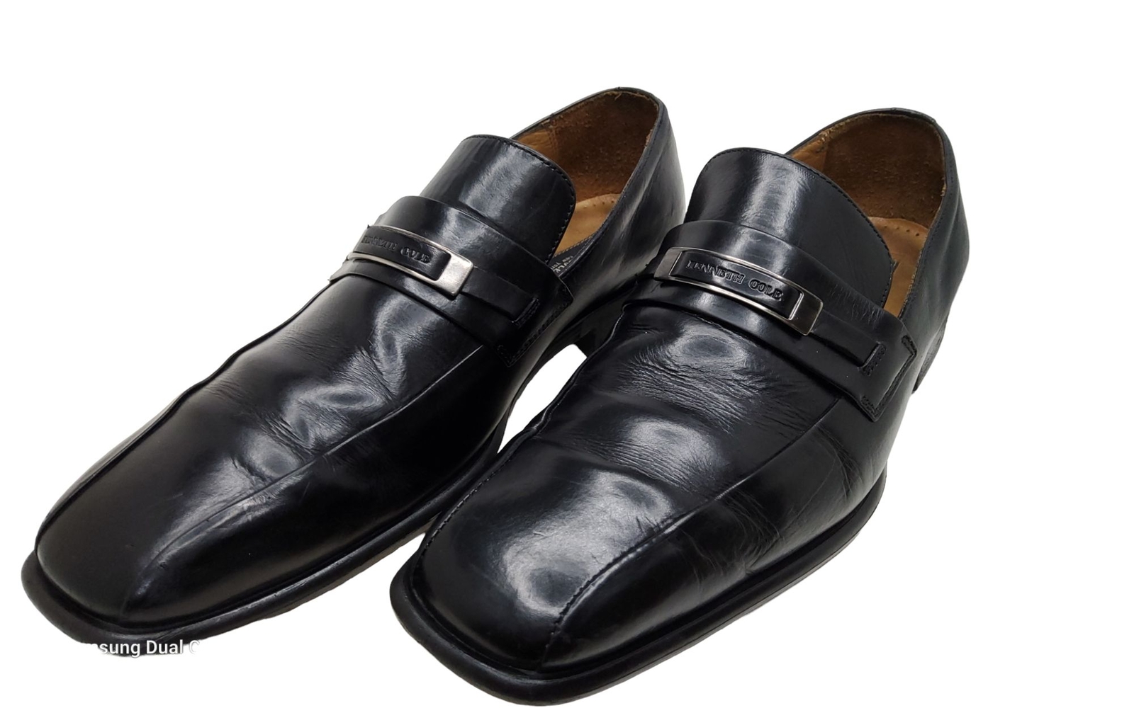 SAOLA kenneth cole vintage made in ital uomo pelle nera fodera superiore e suola pull