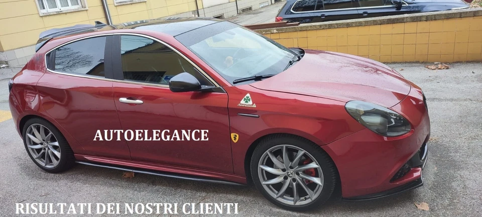 0034 ALFA ROMEO GIULIETTA 2010-2020 FLAPS SOTTO MINIGONNE ABS NERO LUCIDO - Immagine 3 di 4