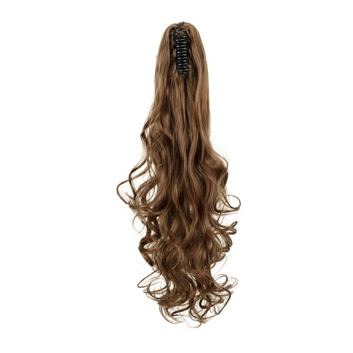 24" Curly Synthetic Clip-in Claw Ponytail Hair Extension Hairpiece Jaw/Claw Clip - 第 11/32 張圖片