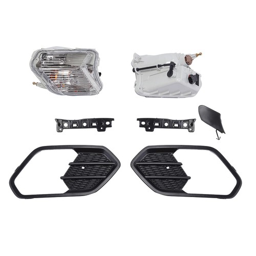 Fit For 2017 18 2019 Ford Escape Front Bumper Cover Upper Lower Grille Grill Set - Bild 11 von 12