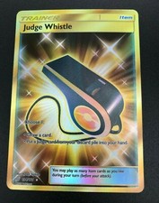 Judge Whistle 194/181 SECRET FULL ART RARE Trainer Pokemon SM Team Up NM 2019 on eBay