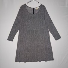 Michael Kors Dress Women 2X Black White Chevron