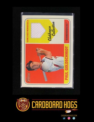 2018 Topps Heritage Clubhouse Collection White Paul Goldschmidt Diamondbacks