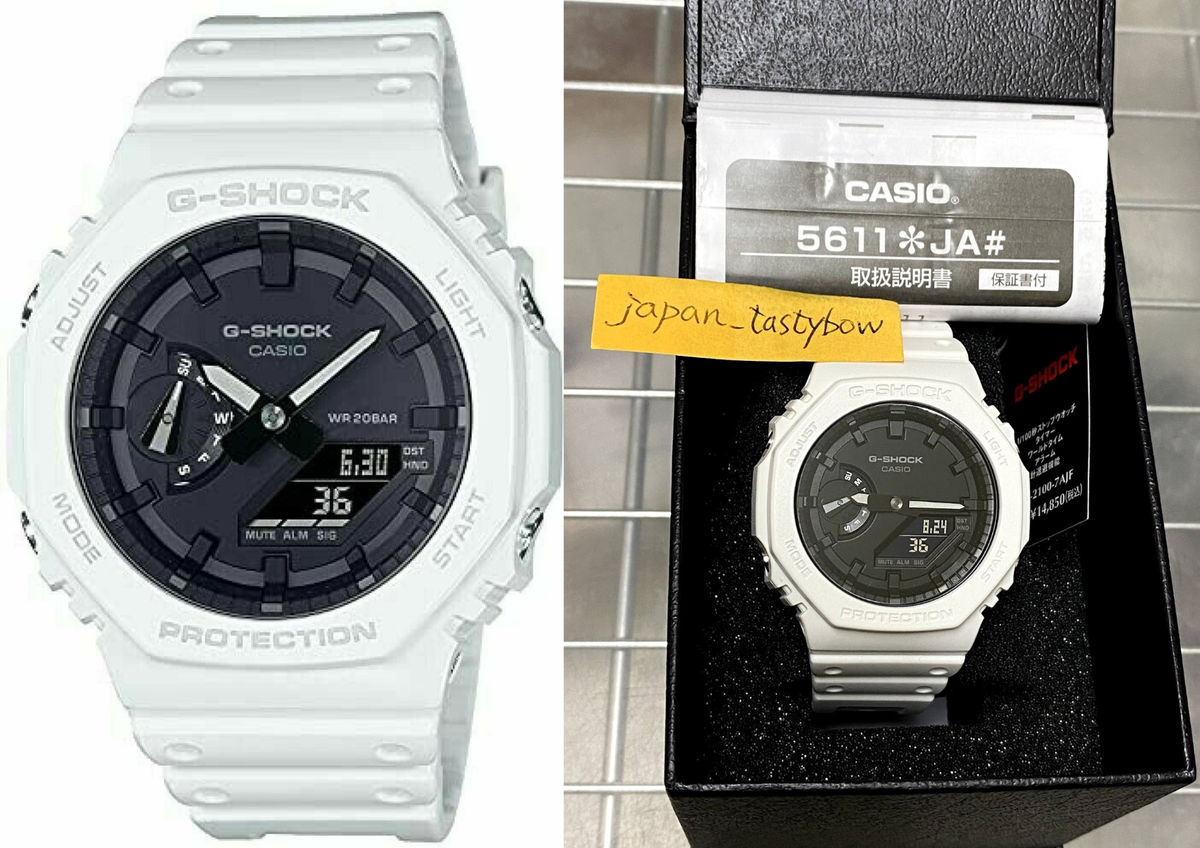 G-SHOCK GA-2100 ホワイト G-Shock GA2100 White | Watches.com