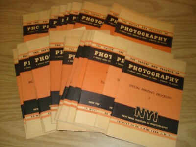 Theory and Practice of Photography lot of 21 vintage books NYI 1950s