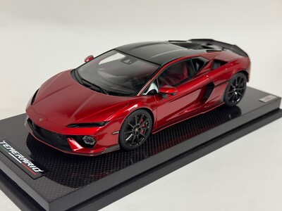1/18 MR Collection Lamborghini Temerario in Efesto Red Carbon Base