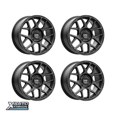 KMC KM708 Bully Satin Black 17X8 5X108 38mm (Set of 4)