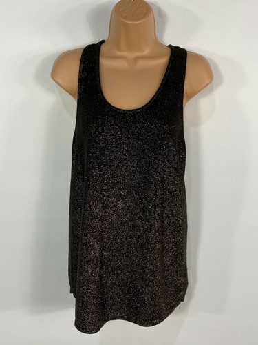 SPARKLY LUREX PARTY EVENING VEST TOP UK 