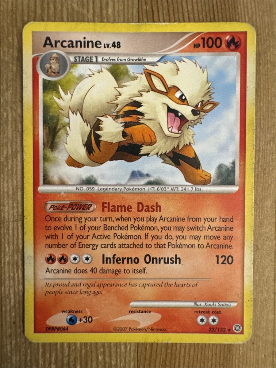 Arcanine 22/132 Secret Wonders Pokemon Cards Rare HP/DMG | eBay