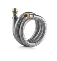 Edelstahl Trinkwasser Panzerschlauch Ig/Ag 1/2 Zoll DN8 400Mm Dvgw (0.01€/1Mm)