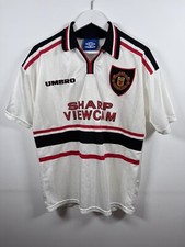 Authentic Umbro Manchester United 1998-99 Away Shirt. Size Medium 