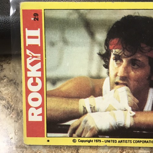 1979 Topps Rocky II Rocky Balboa Rocky's Hope #29 Rookie Card RC - Picture 2 of 4
