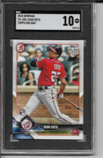 2018 Bowman Topps Holiday Juan Soto Rookie #TH-JSO Graded SGC 10