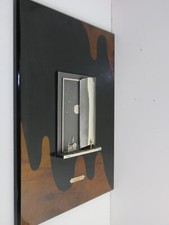 vecchio quadro in argento 800 punzonato OTTAVIANI IL LIBRO DELLA VITA a rilievo