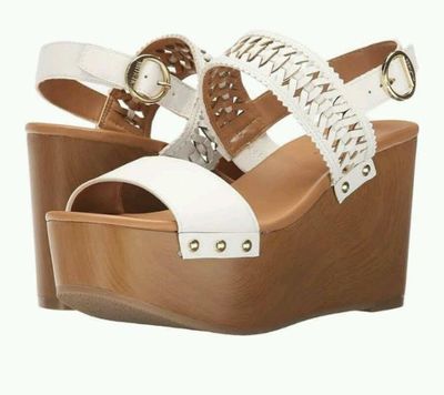 Tommy Hilfiger Wooden Rubena Platform Wedge Sandal'SZ:9.5