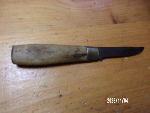ORIGINAL VTG HEAVY DUTY PUUKKO SLOYD KNIFE SCANDINAVIAN WORK BONING WOOD CARVING - Picture 3 of 11