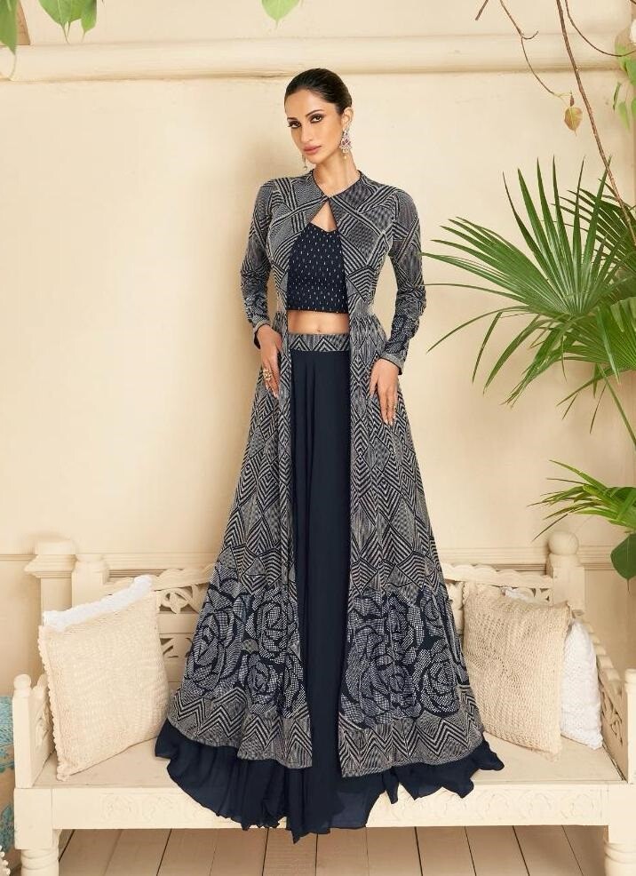 Women Lehenga with Shrug Indo-Western Wedding Party