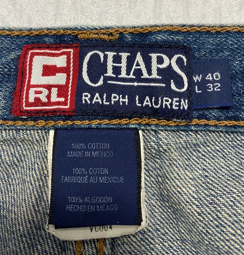 Chaps Ralph Lauren Men's Jeans 40x32 Blue Utility Work Straight - Picture 10 of 10