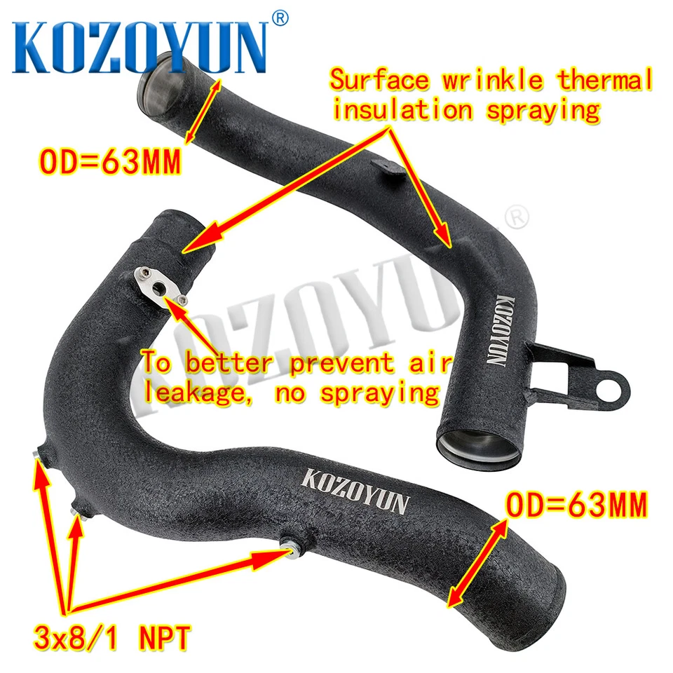 Tubo de carga Boost Pipe para Seat Leon Skoda Octavia Superb 1.8T 2.0T EA888 Gen 3 Foto 4 de 4