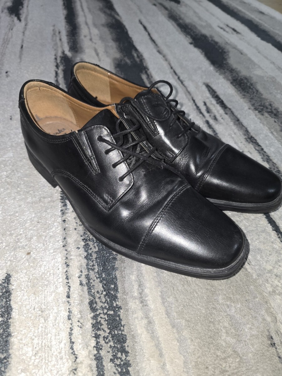 Clarks 15770 Black Leather Tilden Walk Lace Up Oxford Dress  display picture 2