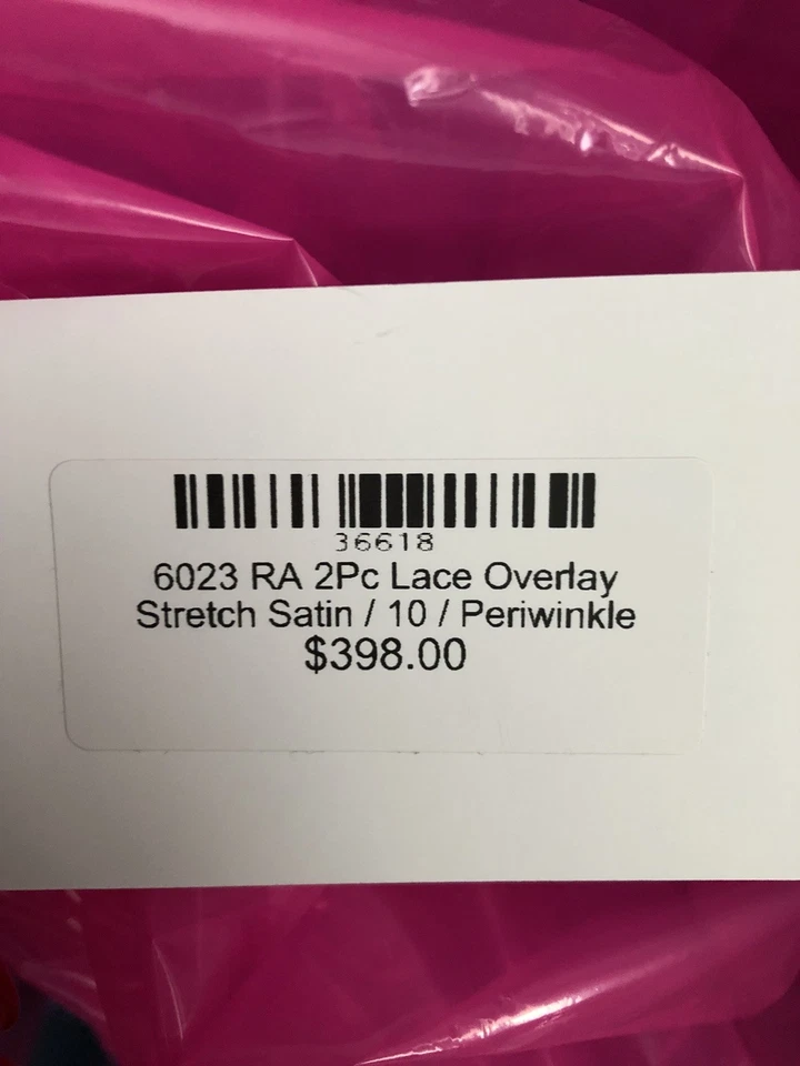 NUEVO Vestido de graduación con etiquetas - ¡HERMOSO vestido azul periwinkle de Rachel Allan! Talla 10 Foto 4 de 4