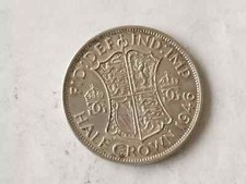 SILVER HALF CROWN 1946  George VI 1st type GOOD  CONDITION