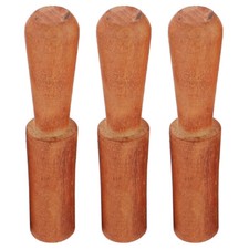 3 Pcs Buddha Music Bowl Accessories Wood Singing Mallet Sound Accessory