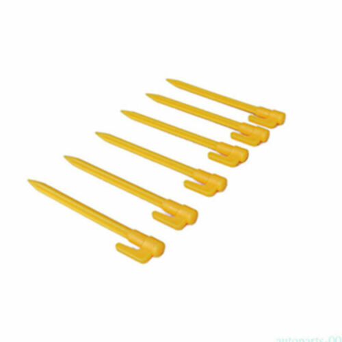 10Pcs Tent Ground Stakes Pegs Camping Soil Patio Gardening Heavy Duty Stake E - Foto 5 di 16
