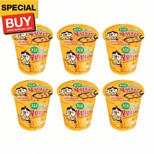 Buldak Ramen Noodles Cheese Flavor - 6 Pack Cup Noodles, Korean Spicy Hot Chicke