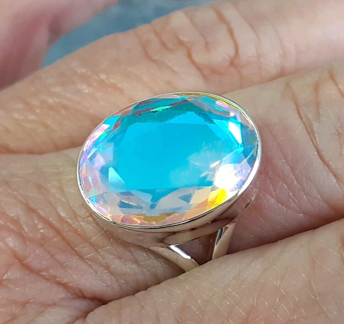 Mercury mystic store topaz ring