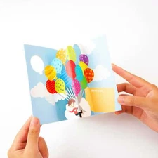 Sky of Wonders Greeting Card - Pop Up 3D Greeting Card with Envelope