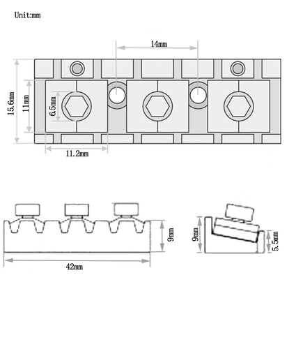 Tuerca de bloqueo de cuerda de metal para guitarra eléctrica de 42 mm - Imagen 2 de 22