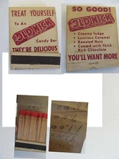 Vintage Old Nick Candy Bar Matchbook Cover